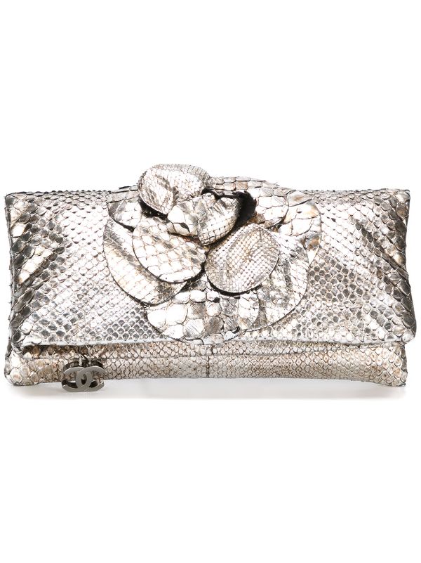 chanel fold over clutch