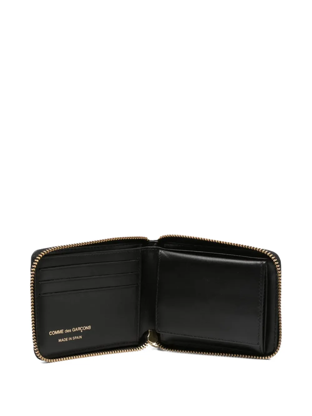  Comme Des Garçons Wallet Portemonnaie Mit Reißverschluss   Schwarz 