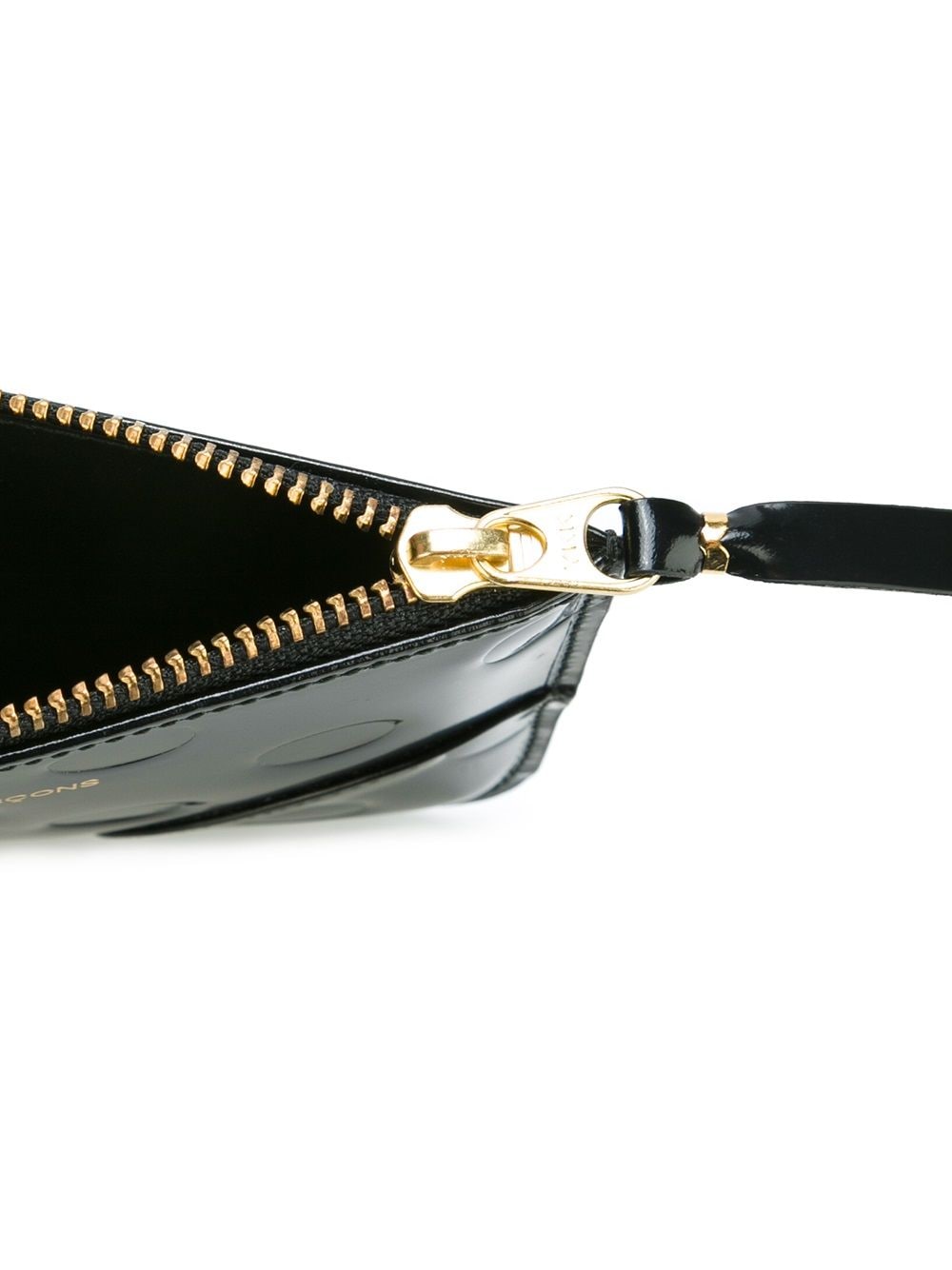 Shop Comme Des Garçons 'polka Dots Embossed' Wallet In Black