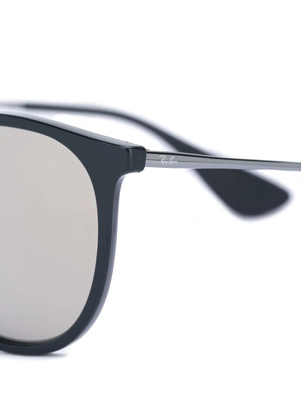 Ray-Ban Erika zonnebril met rond montuur Zwart