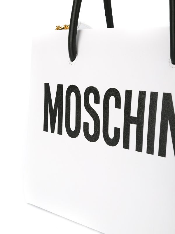 Moschino ロゴプリント スクエアトートバッグ 通販 - FARFETCH