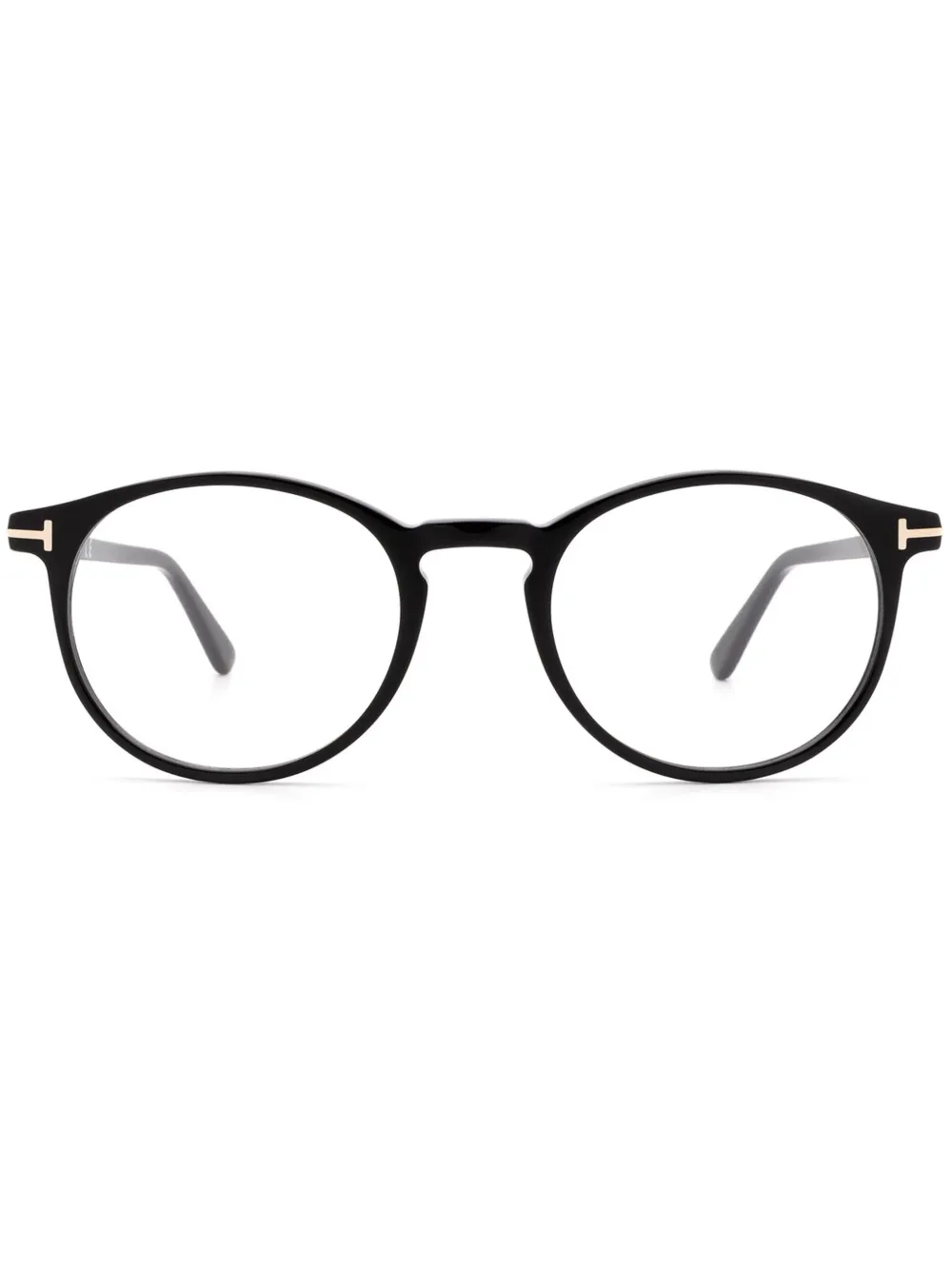 TOM FORD Eyewear トム・フォード・アイウェア ラウンド 眼鏡フレーム - ブラック TOM FORD Eyewear トム・フォード・アイウェア ラウンド 眼鏡フレーム - ブラック