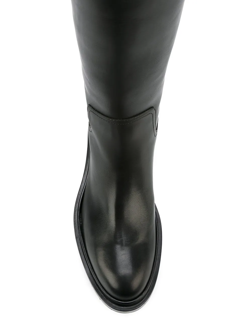 Sergio Rossi leather boots Black