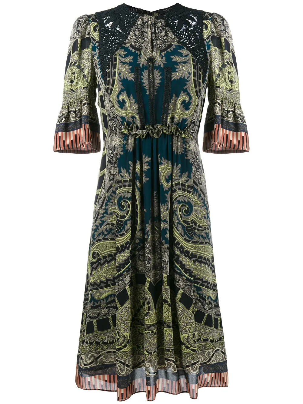 Etro Paisley Print Dress In Multi
