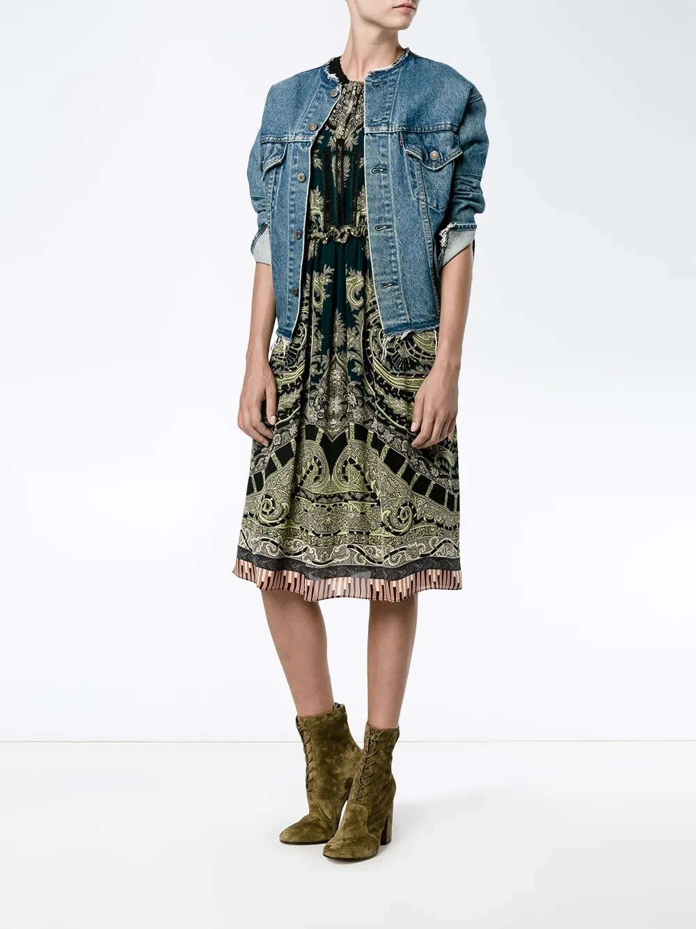 Etro Paisley Print Dress In Multi
