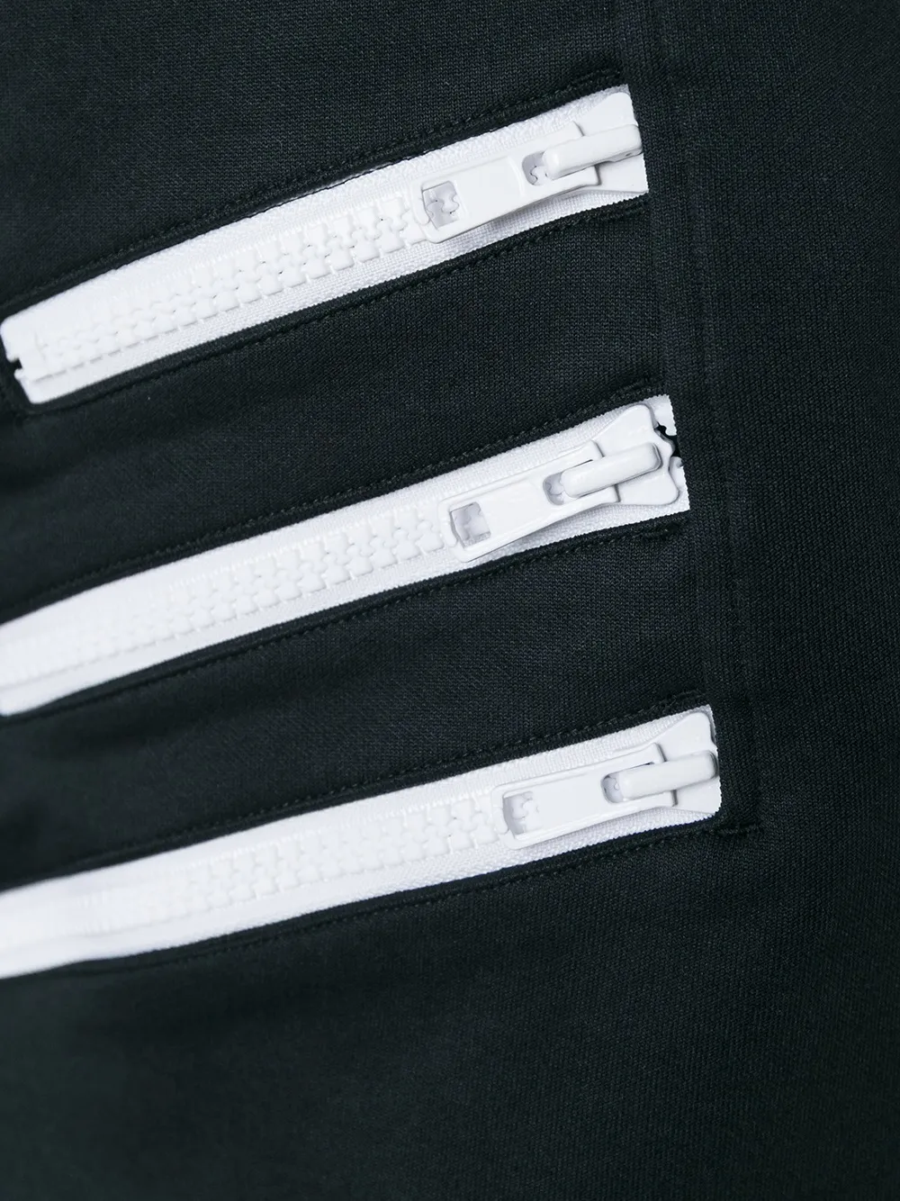 Y-3 striped detail zipped sweatshirt Zwart