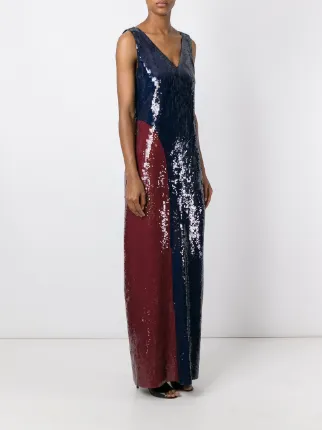 Tory Burch Sequin Embellished Gown Farfetch Tory Burch Sequin Embellished Gown