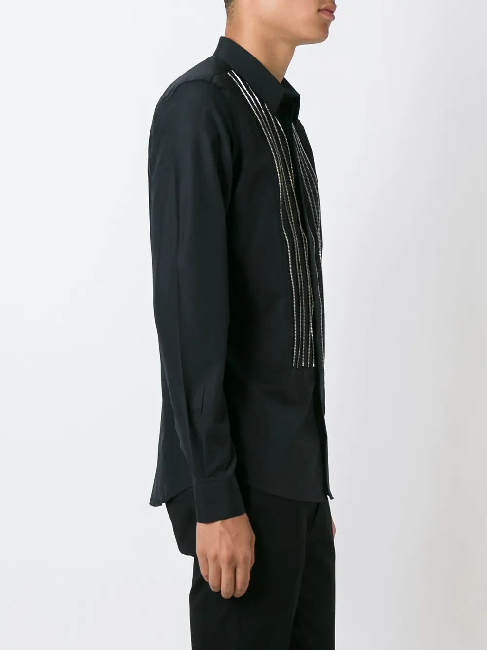  Givenchy Hemd Mit Kettendetail   Schwarz 