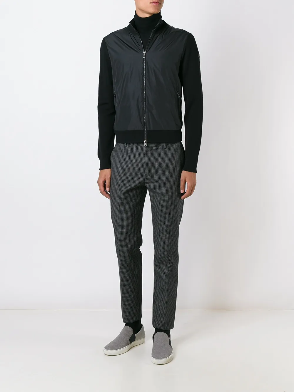 moncler knitted sleeve jacket