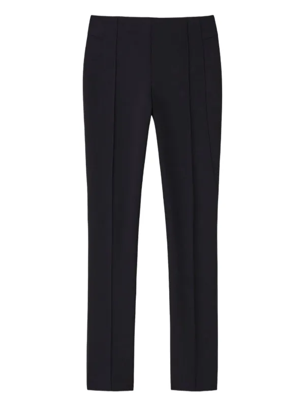 Lafayette 148 Acclaimed Stretch Slim-fit Trousers in Black
