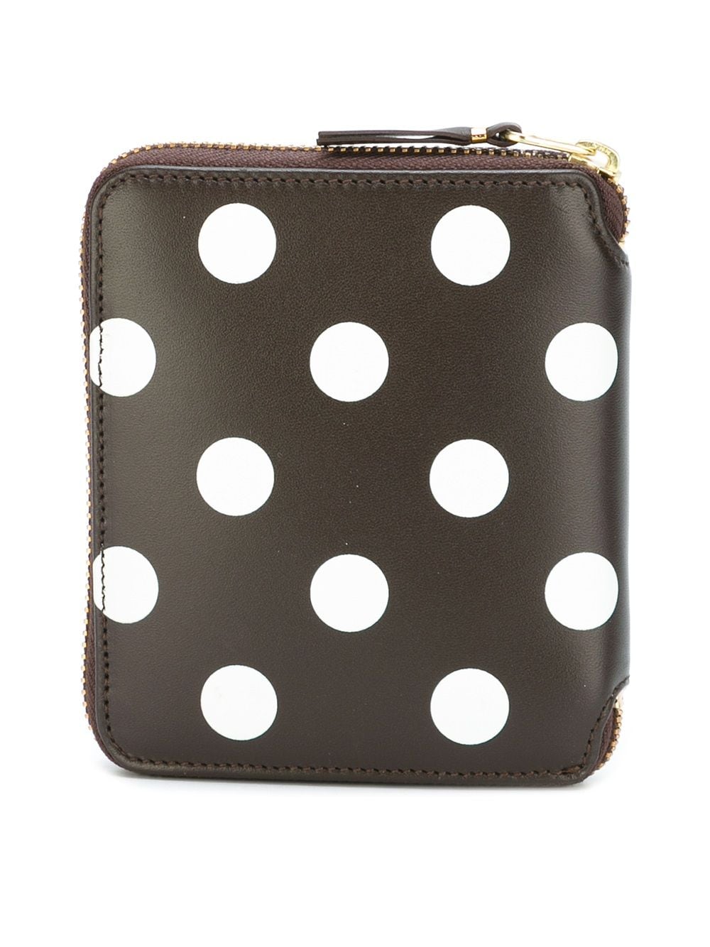 Shop Comme Des Garçons Polka Dot Wallet In Brown