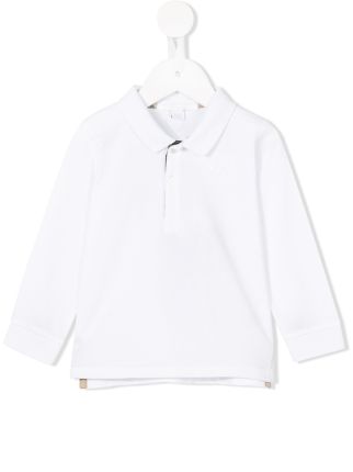 burberry polo kids white