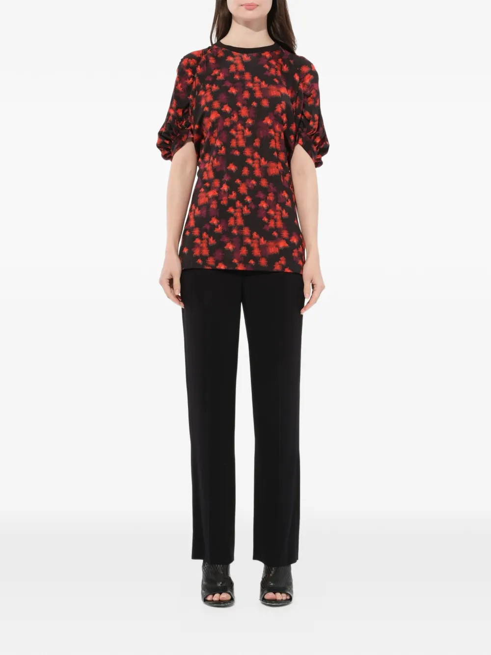 Givenchy abstract print T-shirt Zwart