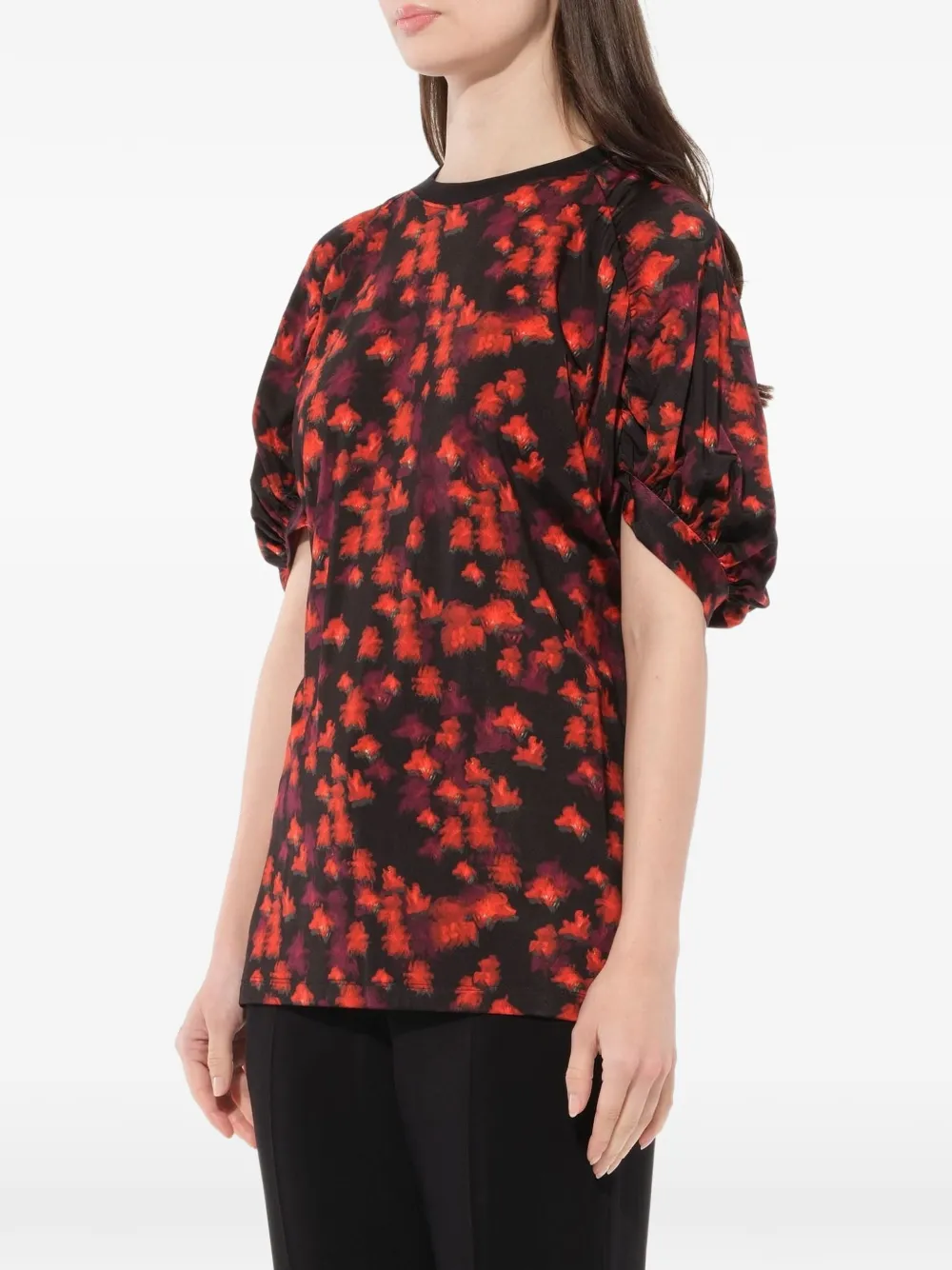 Givenchy abstract print T-shirt Zwart