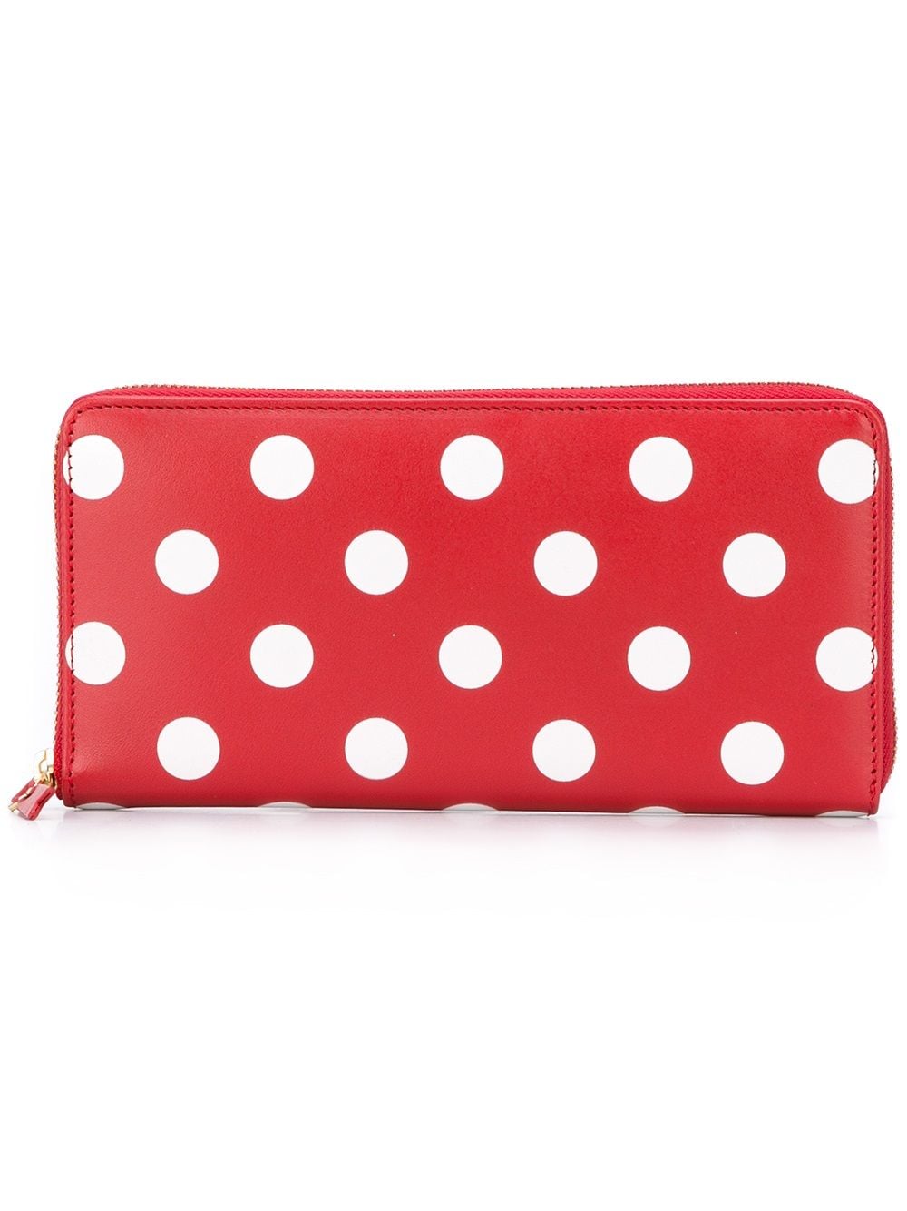 Comme Des Garçons 'polka Dots' Wallet In Red
