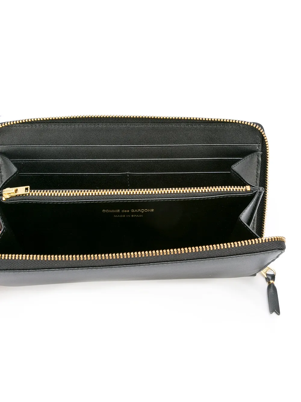  Comme Des Garçons Wallet 'classic Plain' Portemonnaie   Schwarz 