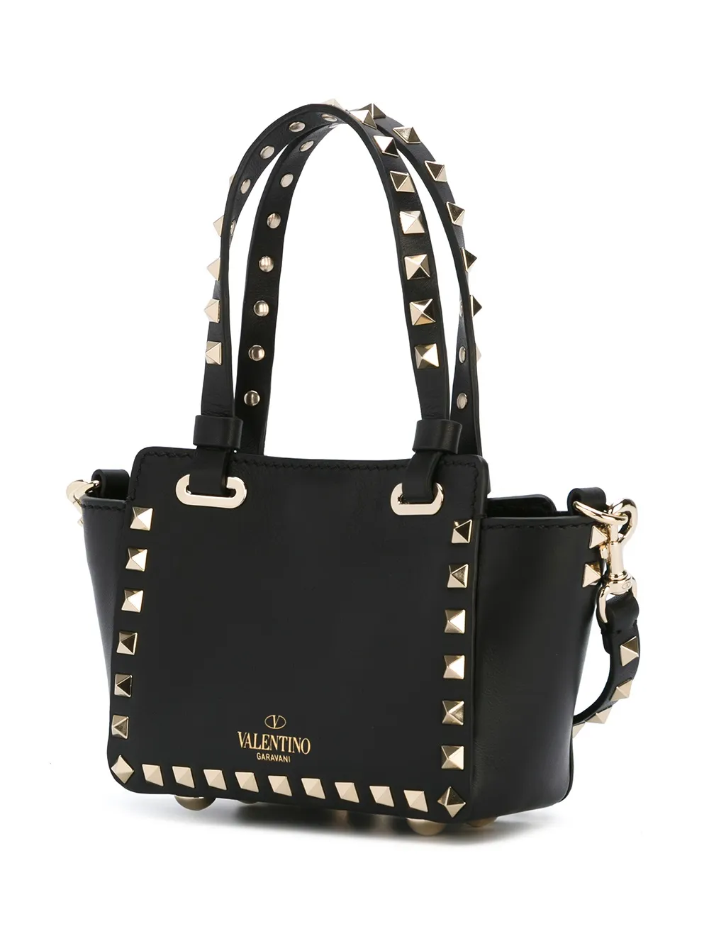 rockstud迷你梯形手提包