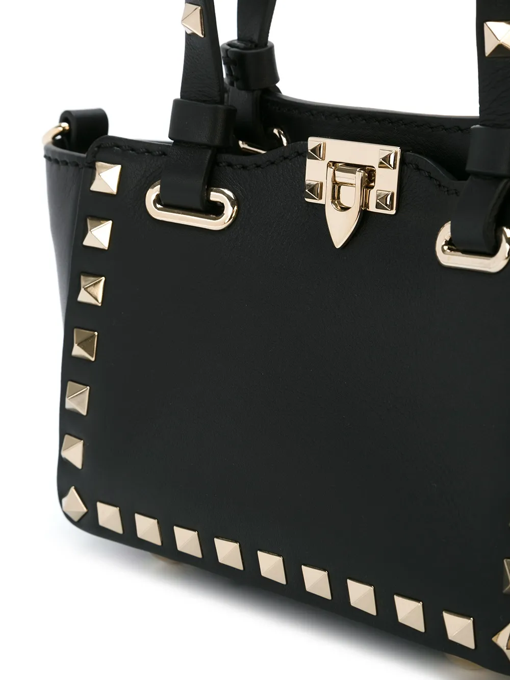 rockstud迷你梯形手提包