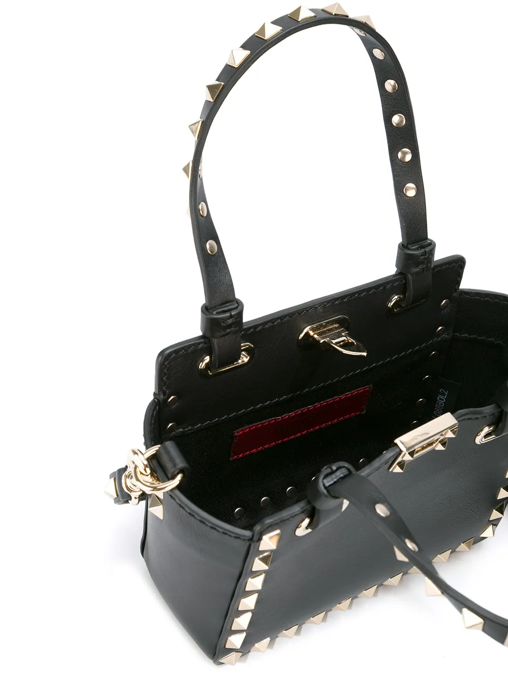 rockstud迷你梯形手提包