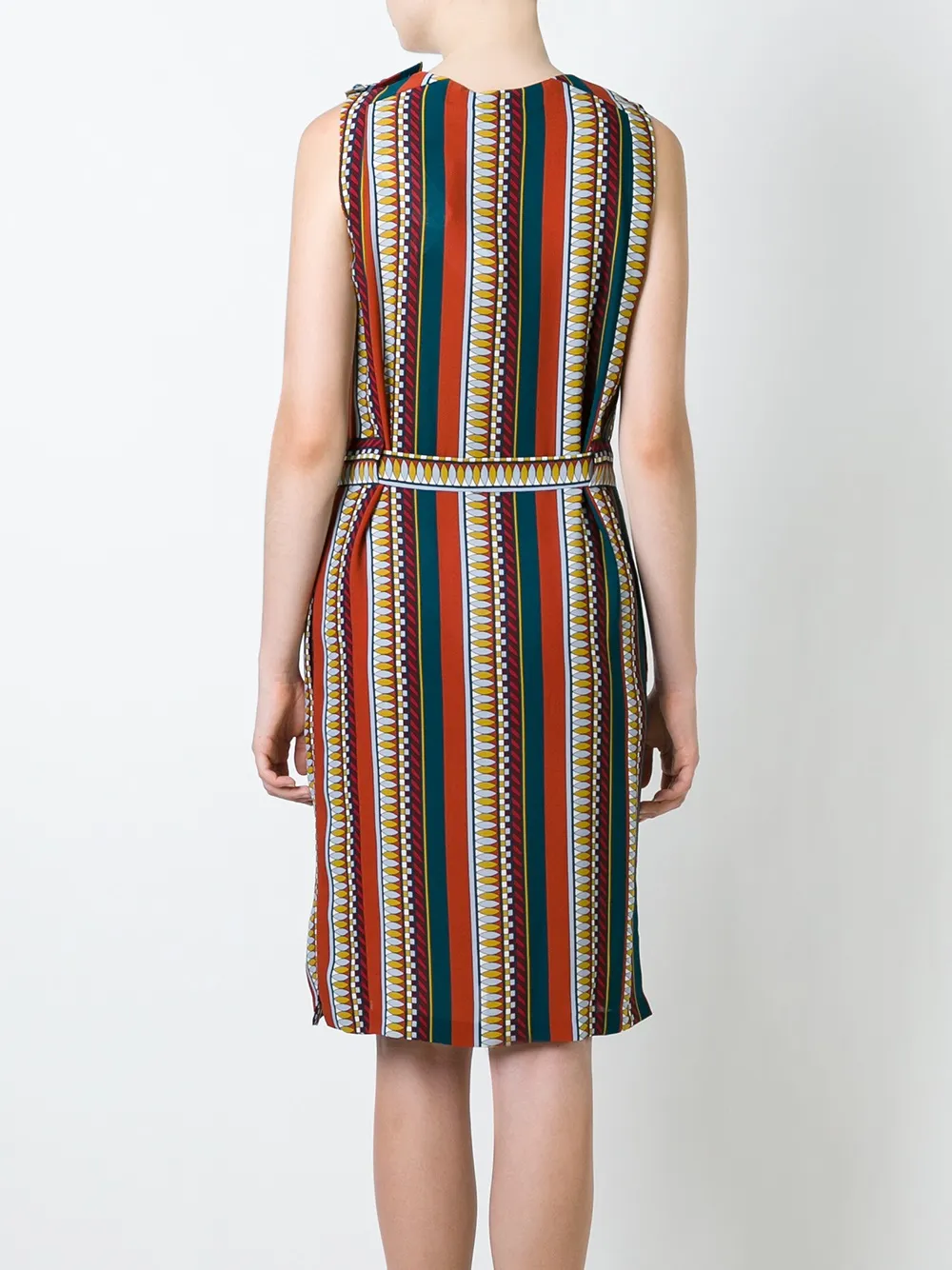 tory burch 条纹中长连衣裙