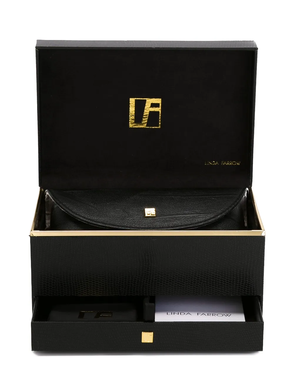 Linda Farrow zonnebril met ronde glazen Metallic