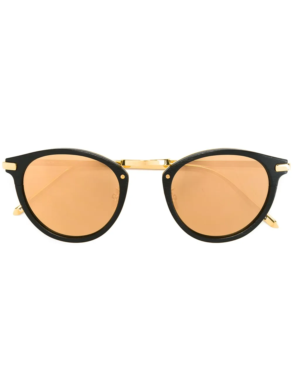 Linda Farrow round frame sunglasses | Black | Image 1