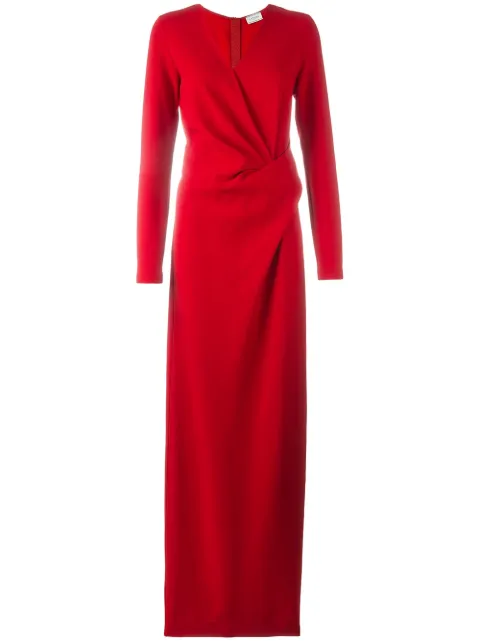Lanvin wrap detail maxi dress