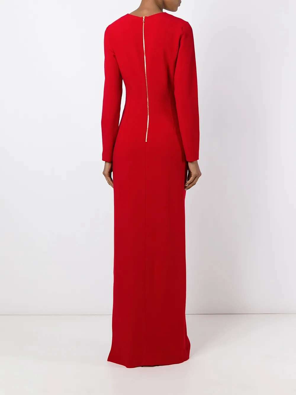 Lanvin wrap detail maxi dress Zwart
