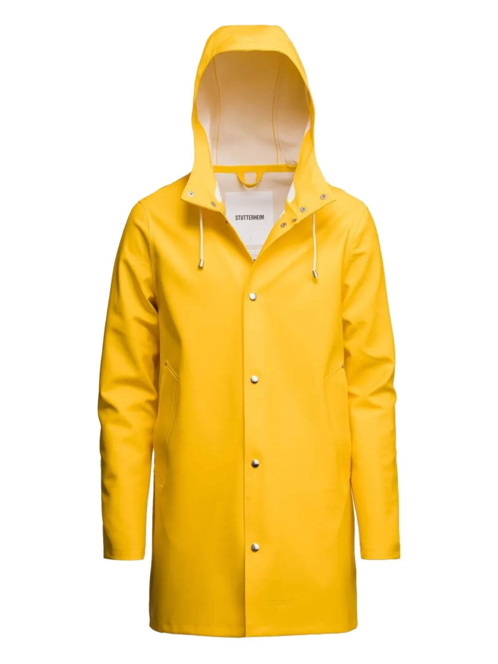 Stutterheim hooded raincoat | Yellow | Image 1