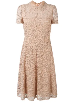 Red Valentino Macramé Lace Dress Farfetch Red Valentino Macramé Lace Dress