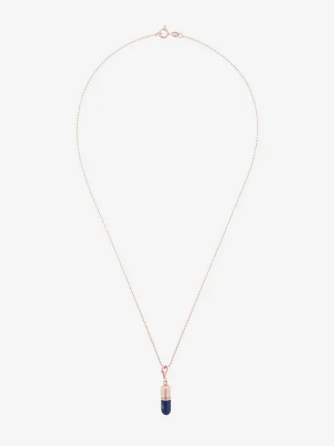 True Rocks petit collier à pendentif Midnight Blue Pill