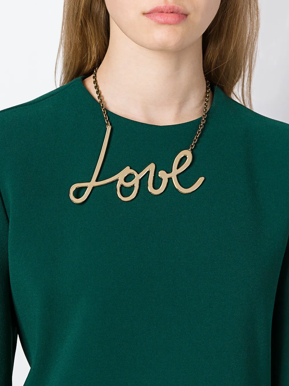  Lanvin Halskette Mit love Anhänger   Metallic 