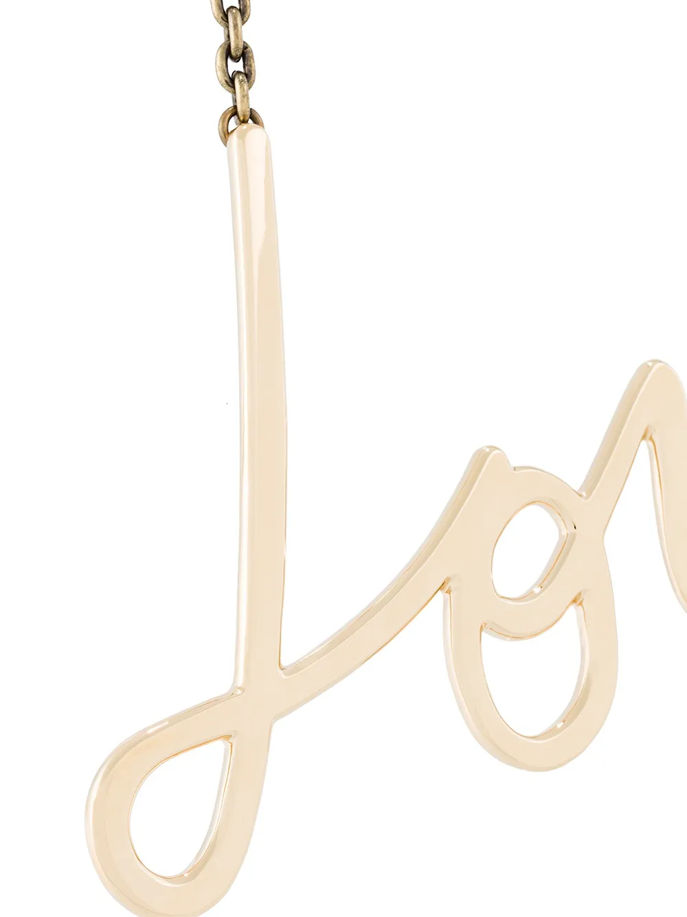  Lanvin Halskette Mit love Anhänger   Metallic 
