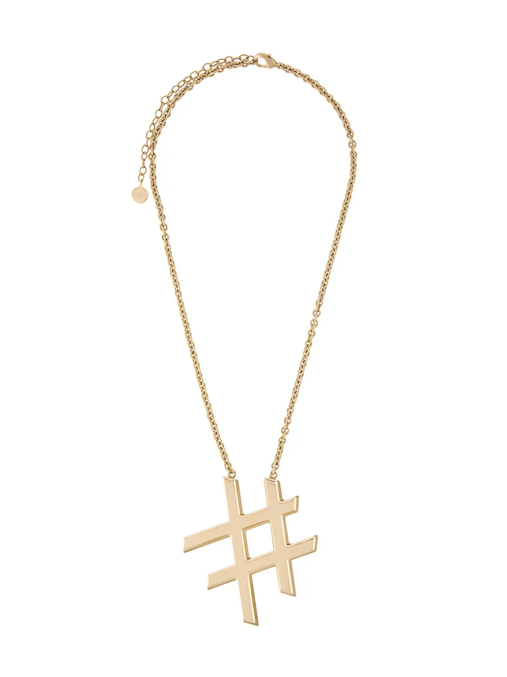 Lanvin hashtag necklace - Effetto metallizzato