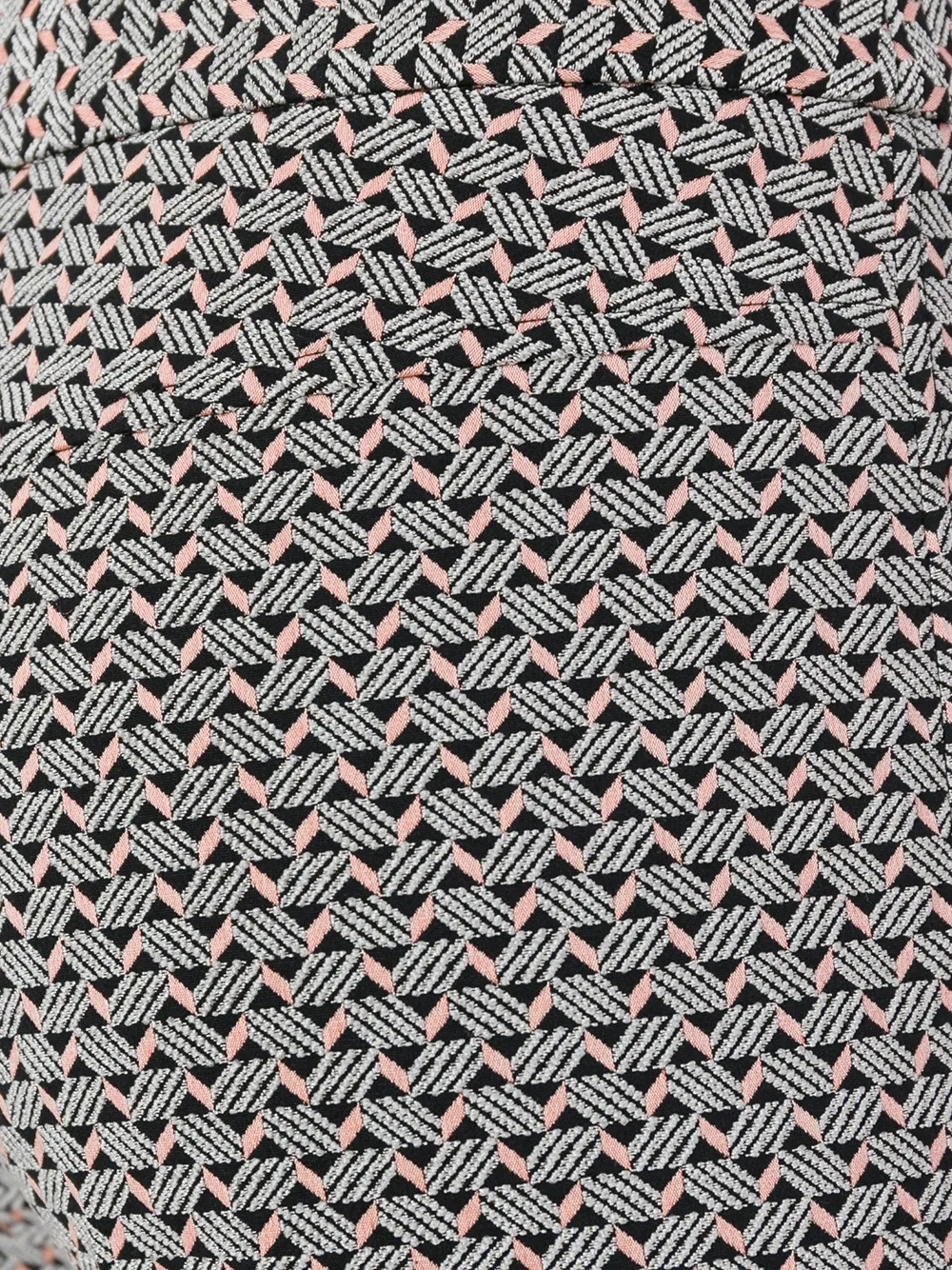 ETRO abstract print flared trousers Zwart