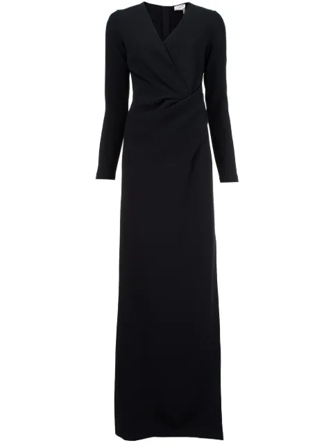 Lanvin vestido largo con cintura drapeada