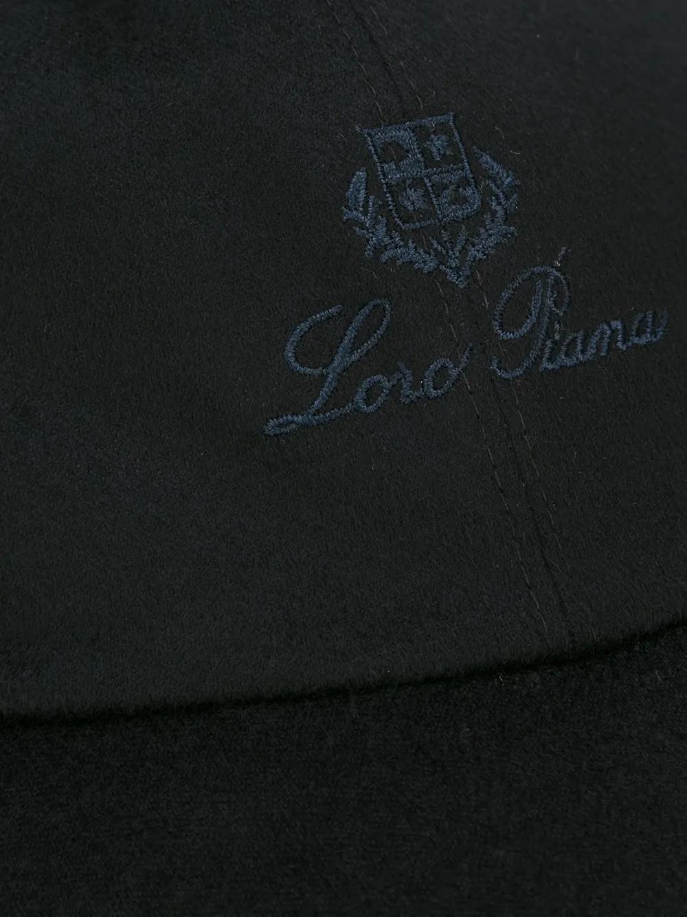 Loro Piana embroidered logo cap - Zwart