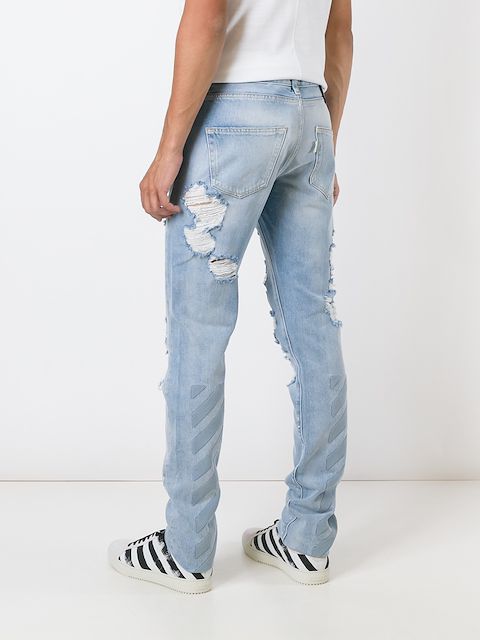 white ripped farfetch white ripped farfetch