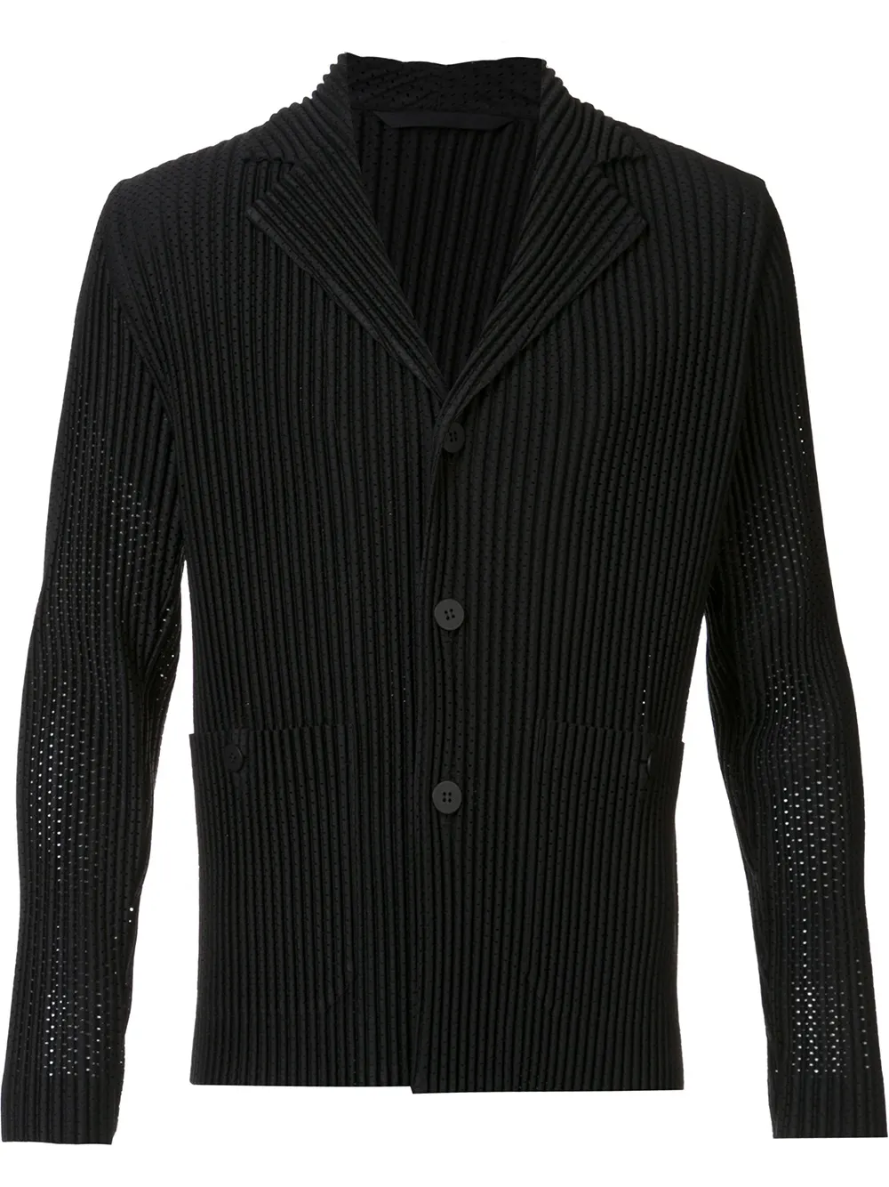 Homme Plissé Issey Miyake Blazer a pieghe - Nero