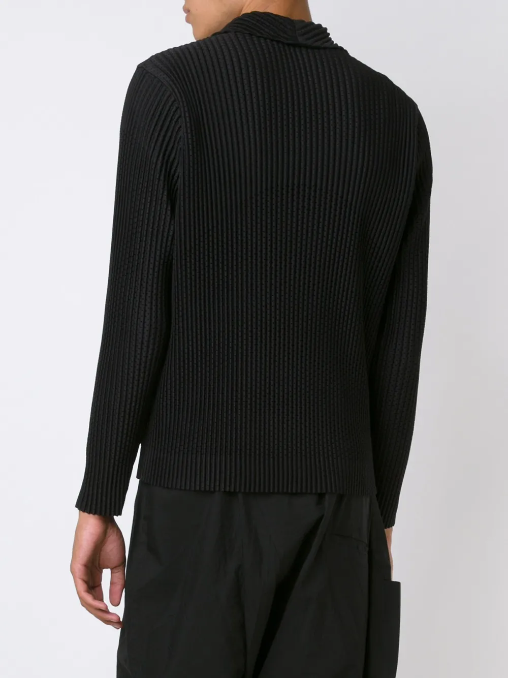 Homme Plissé Issey Miyake pleated blazer Zwart