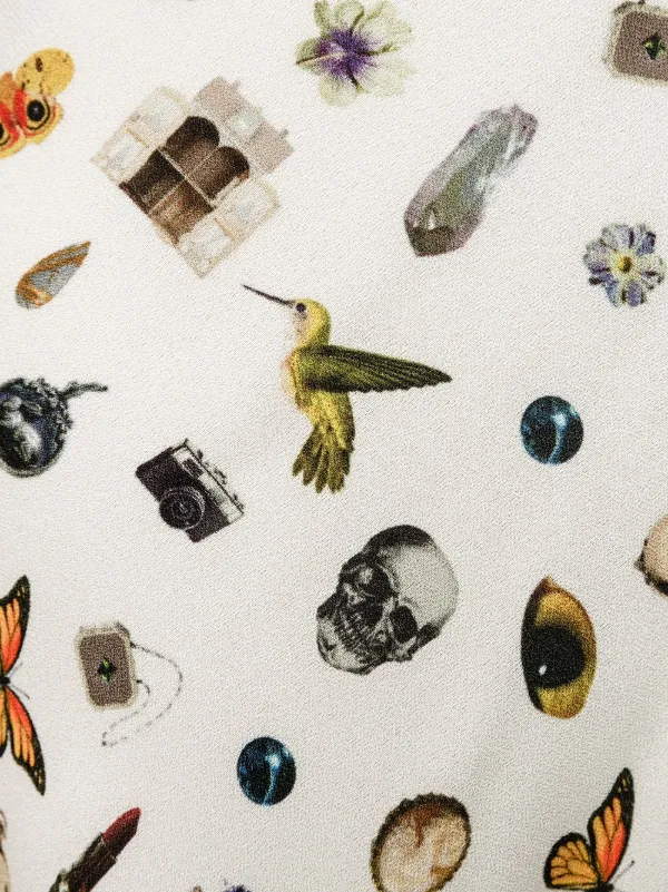 Alexander McQueen Obsession Print Shirt Dress | Yellow | FARFETCH