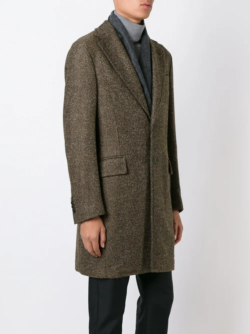 Boglioli single breasted coat Bruin