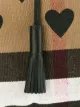 Burberry house check medium backpack