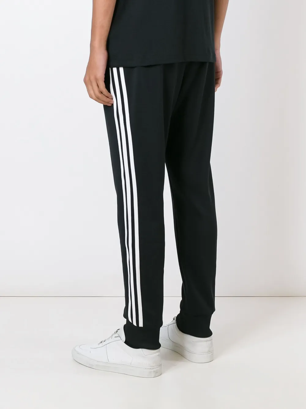 adidas 'Superstar' cuffed trackpants Zwart