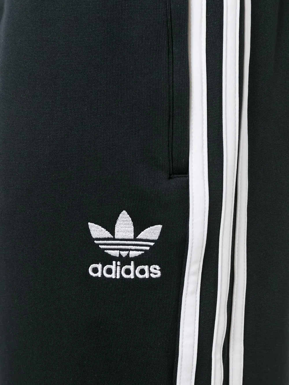 adidas 'Superstar' cuffed trackpants Zwart