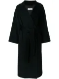 Alberto Biani double-breasted virgin-wool coat - Black