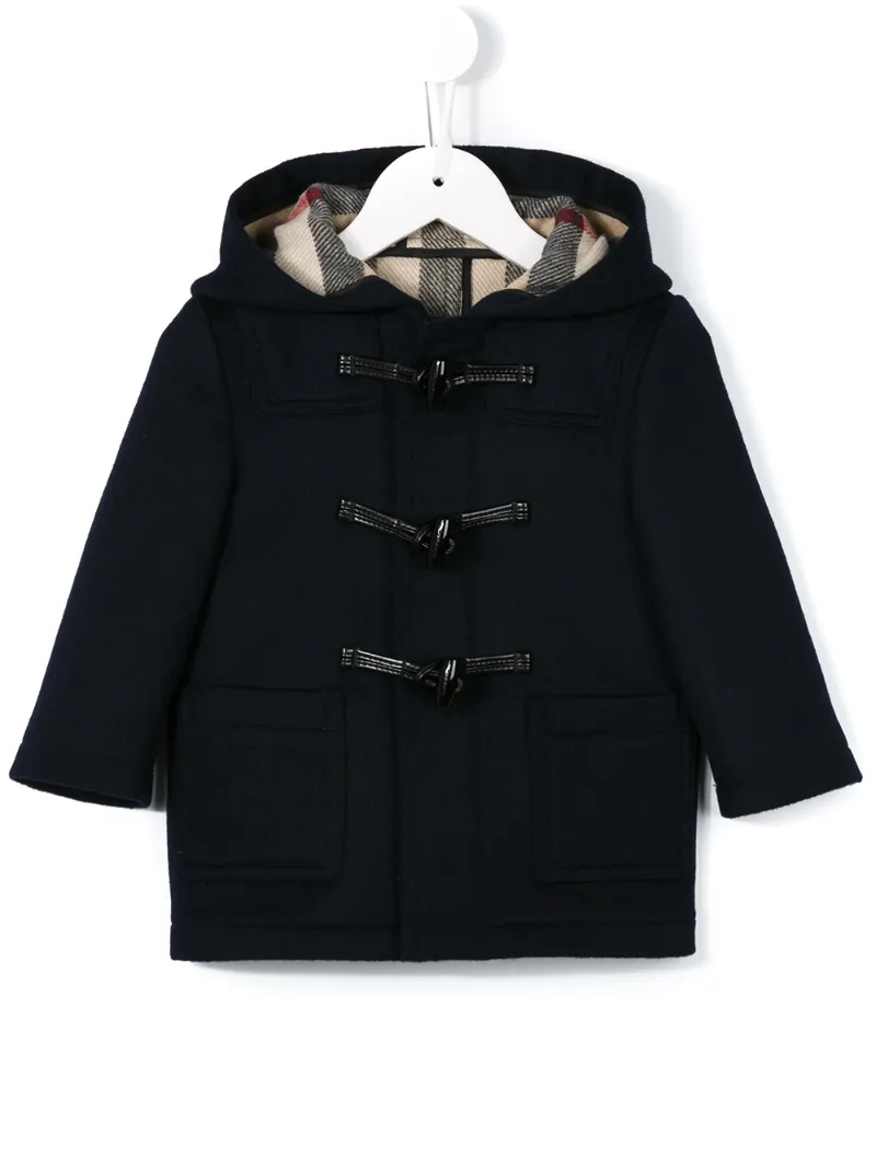 Burberry Kids классическое пальто-дафлкот