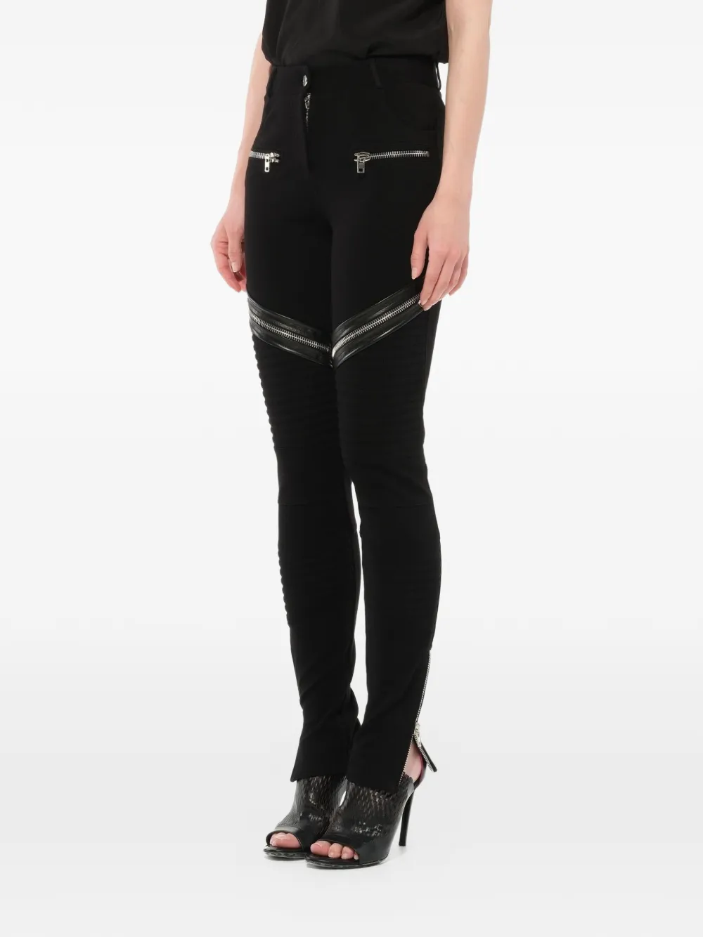  Givenchy Hose Mit Reißverschlüssen   Schwarz 
