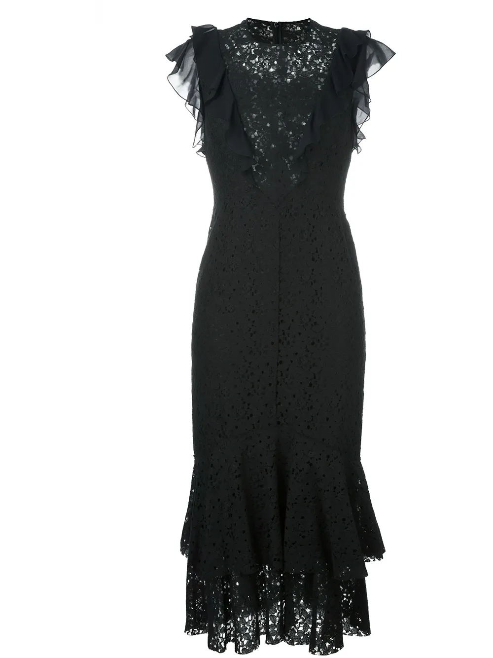 Philosophy Di Lorenzo Serafini ruffle lace dress - Nero