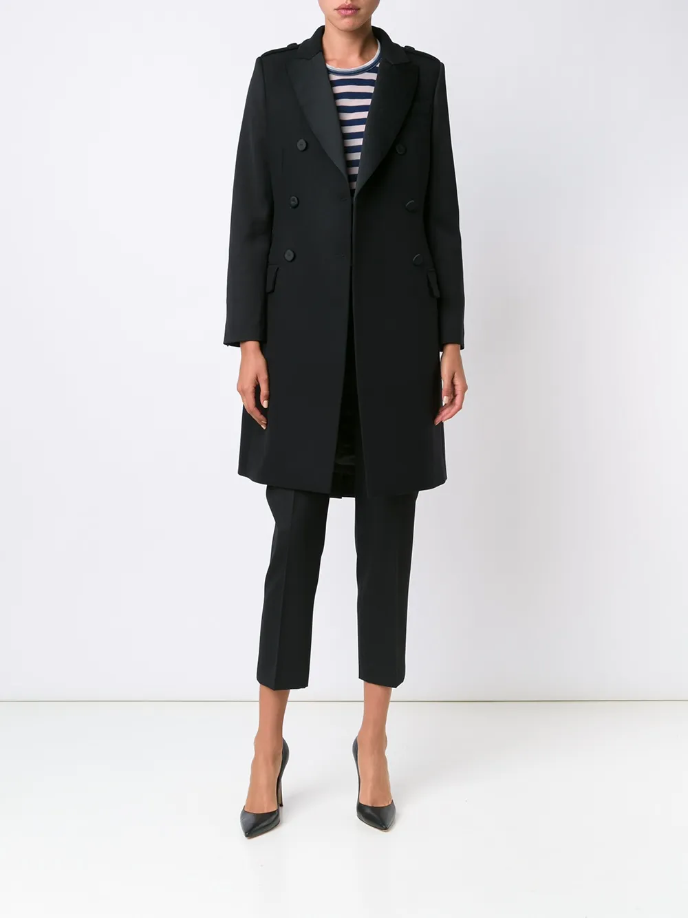 Moschino abrigo estilo esmoquin - Negro - Moschino | Mystilo